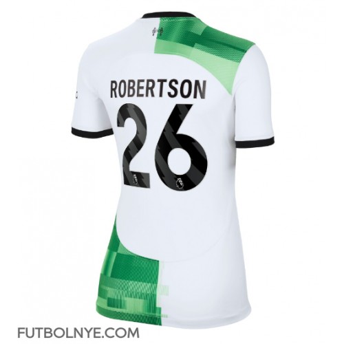 Camiseta Liverpool Andrew Robertson #26 Visitante Equipación para mujer 2023-24 manga corta
